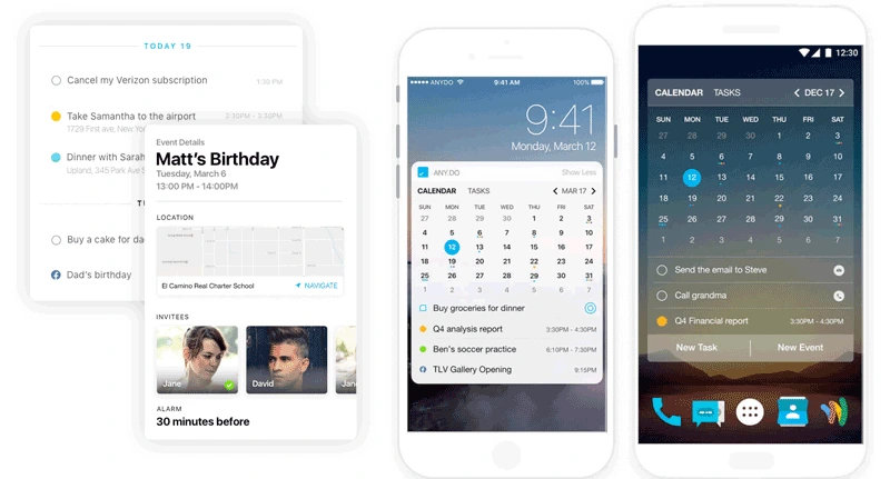 Best Calendar Apps to Manage Your Schedule Better – Any.do calendar and task list interface
