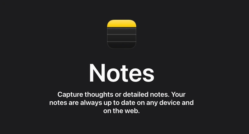 Apple Notes app with handwritten sketches on iPad
