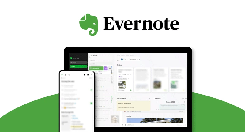  Evernote app helps to organize digital notes and clippings