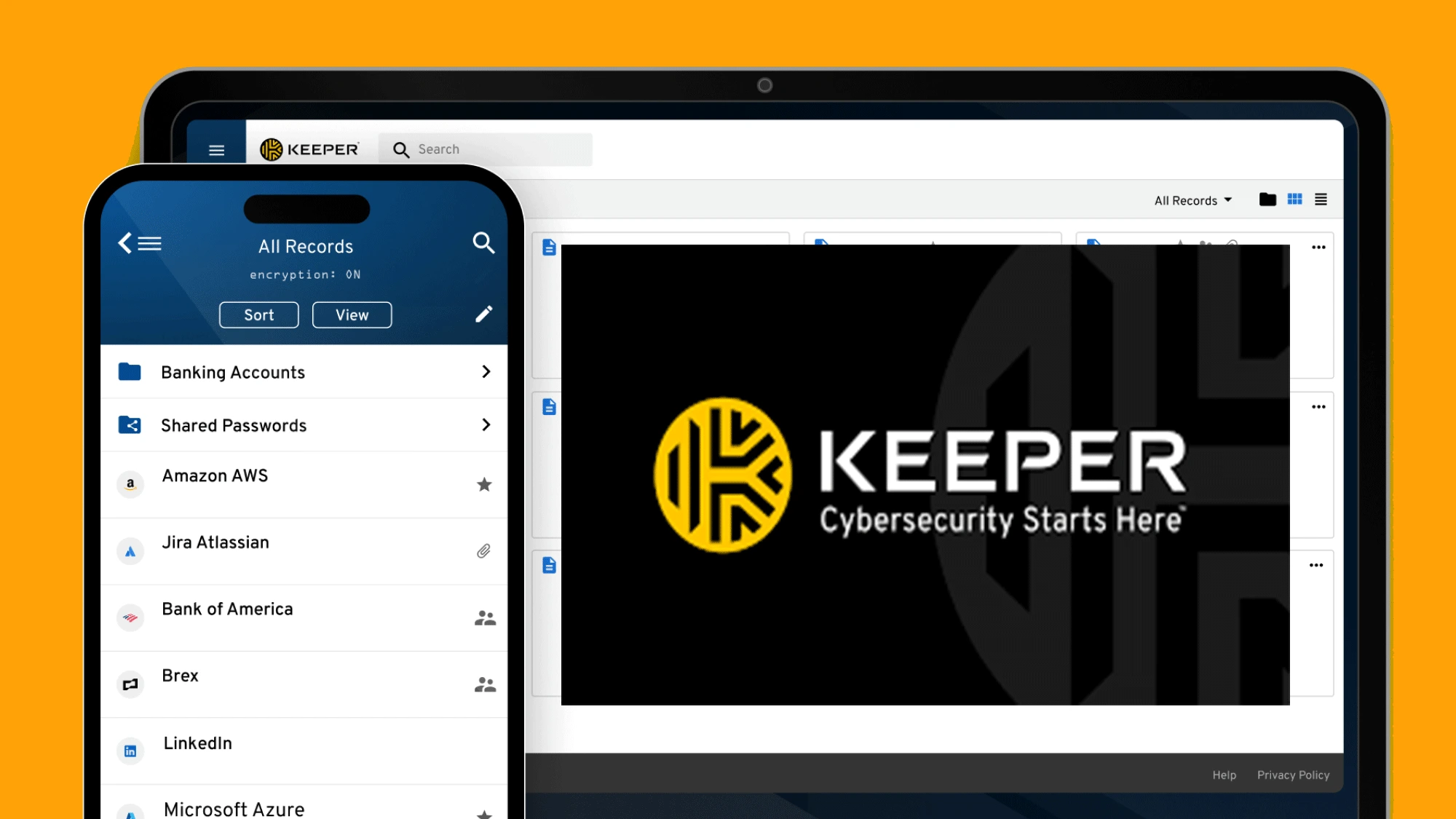 Keeper app showing local password vault and security features
